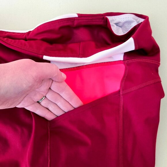 EUC Brooks Running Shorts, Large, Red/Pink - Picture 5 of 6